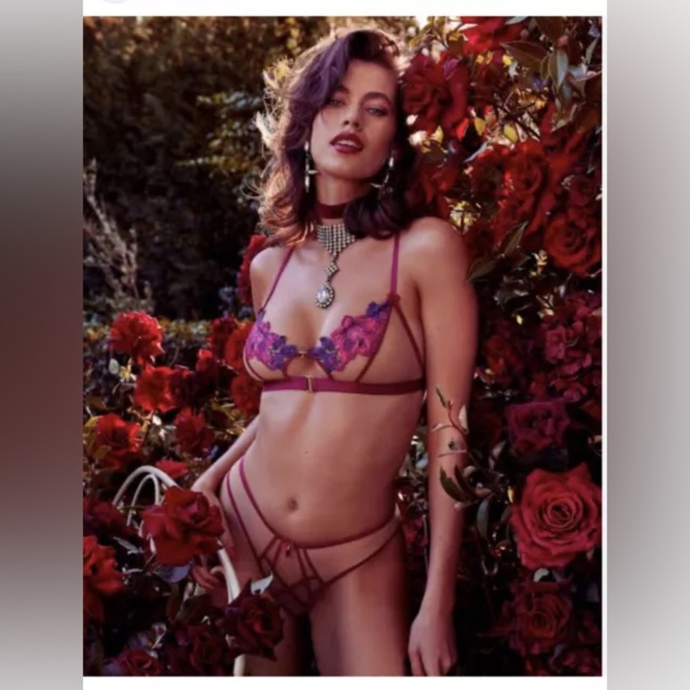 Honey Birdette MaryMay Lingerie 3 Piece Set Size XL